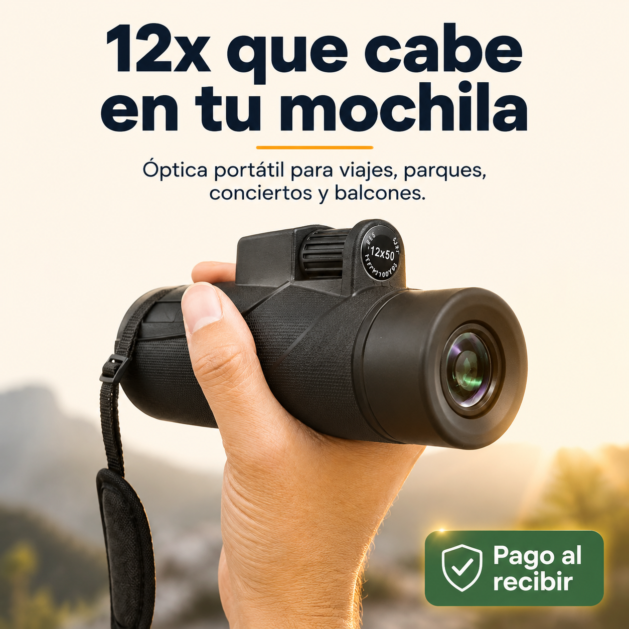 Monocular Telescópico HD Visión Nocturna — vista 1