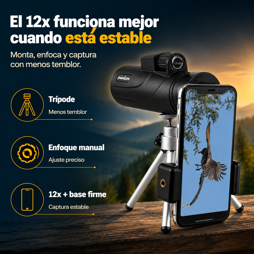Monocular Telescópico HD Visión Nocturna — vista 4