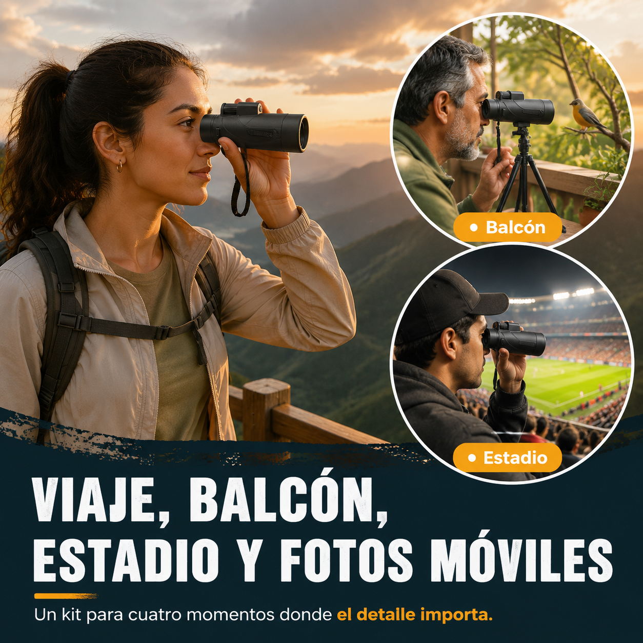 Monocular Telescópico HD Visión Nocturna — vista 5